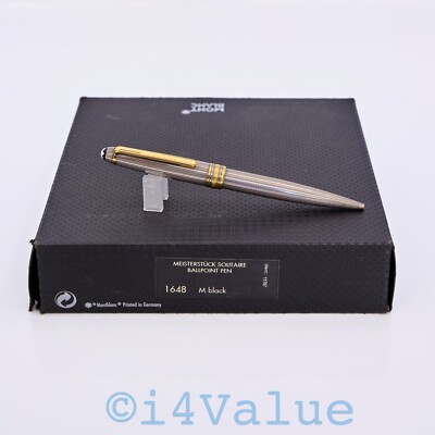 Montblanc Meisterstuck Solitaire Sterling Silver & Gold Montblanc Meisterstuck Solitaire Sterling Silver & Gold