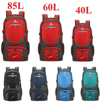 #ad #ad 40L 60L 85L Nylon Travel Backpack Waterproof Outdoor Rucksack Camping Hiking Bag $25.64