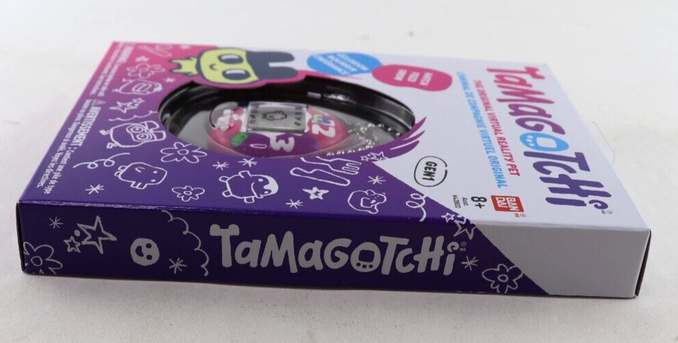 Tamagotchi Original Purple-Pink Clock, (42889) Gen1 New In Box