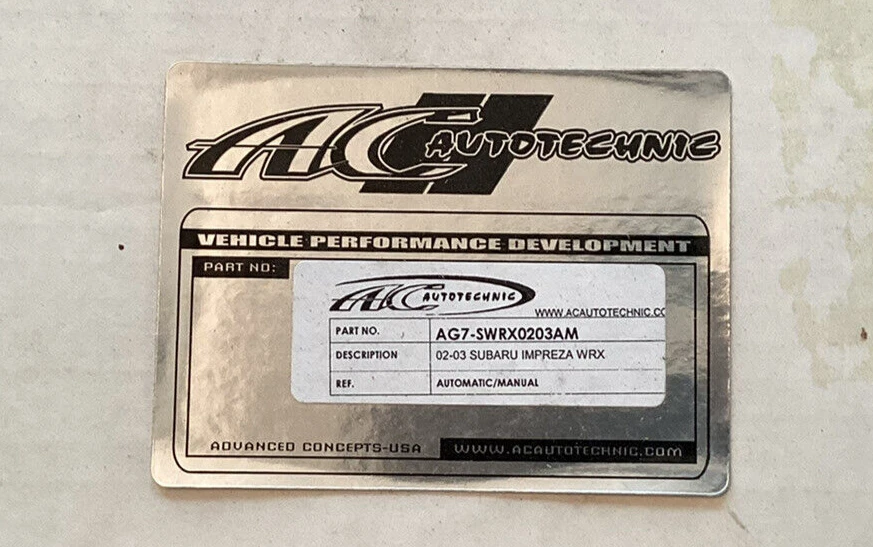 AC Autotechnic SI-M S7 CALIBRE SUPERPUESTO para Subaru Impreza WRX 2002-2003 Foto 3 de 3