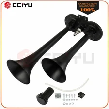 300DB Loudest Dual Trumpet Train Horn Sistem Kit Fits Semi Truck Boat Van Car