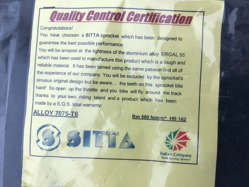 Sitta Alu Kettenrad 45 Z für Kawasaki ZXR400, ZX400L, #520, 478-45, green - Bild 2 von 3