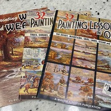 Lot 3 Walter Foster 32 Painting Lessons In Oil 1 2 Painting Water And Weather
