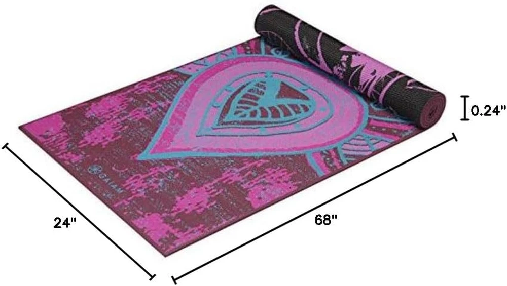 Premium 6mm Non-Slip Reversible Yoga Mat for Fitness & Exercise