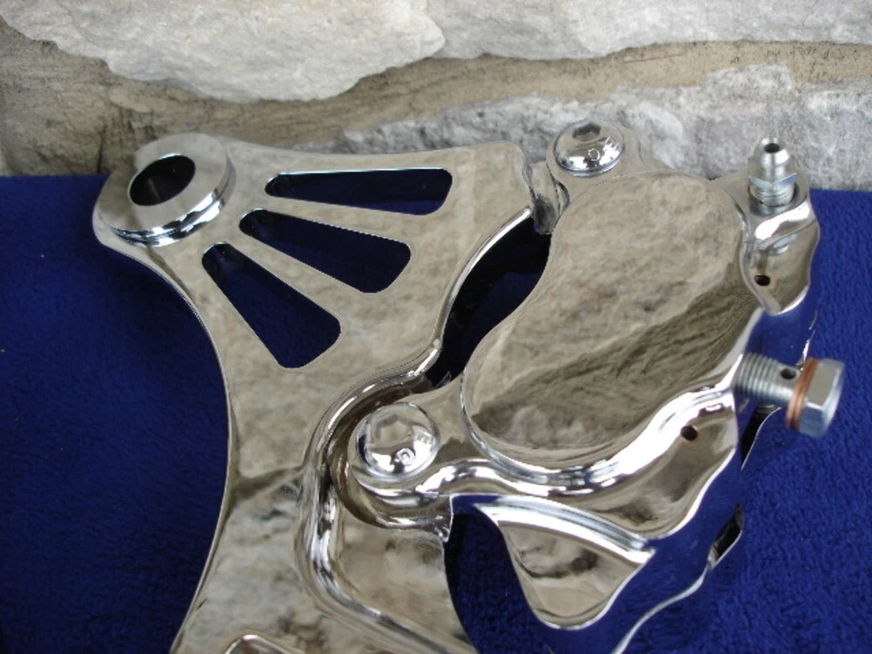 DNA CHROME REAR BRAKE SET FOR HARLEY SOFTAIL & CHOPPERS PARTS - Image 2 of 4