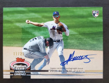 2021 Topps Stadium Club Andres Gimenez Rookie 1991 Design Variation Auto 11/25