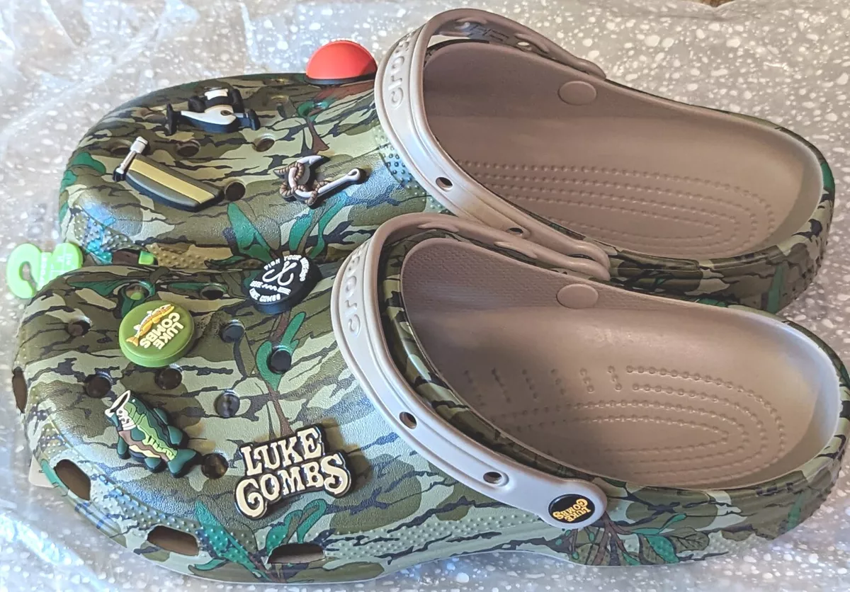 Size 13 - Luke Combs X Crocs Classic Clog with Mossy Oak Camo