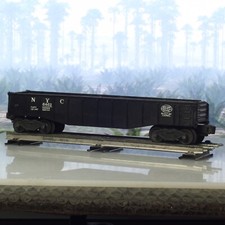 LIONEL 6462 Gondola Car Black , New York Central- Post War, O Gauge.