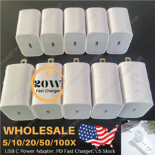 Lot 20W USB-C Wall Charger Power Adapter For iPhone 17 16 15 14 13 12 11 XR iPad