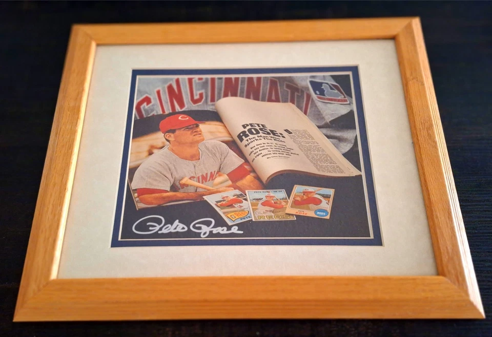 Vintage 1993 Pete Rose Signed Framed Lithograph - PSA Authenticated - Image 2 of 4