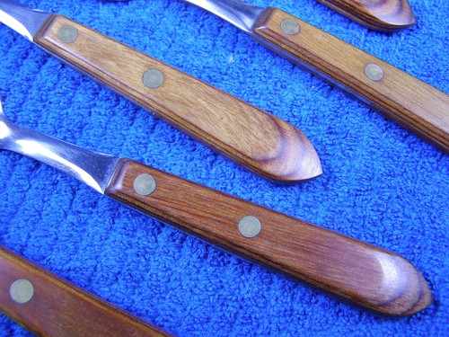 (8) cucharas de té Washington Forge Town & Country con mango de madera inoxidable - Imagen 2 de 2