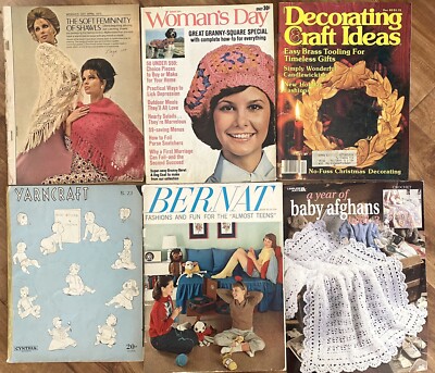 6 VINTAGE 1970'S MAGAZINE LOT~  WOMANS DAY BETTER LIVING FAM CIRCLE