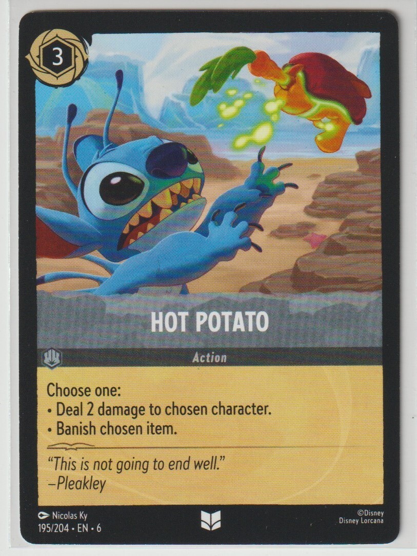 Disney Lorcana TCG HOT POTATO Uncommon 195/204 Azurite Sea