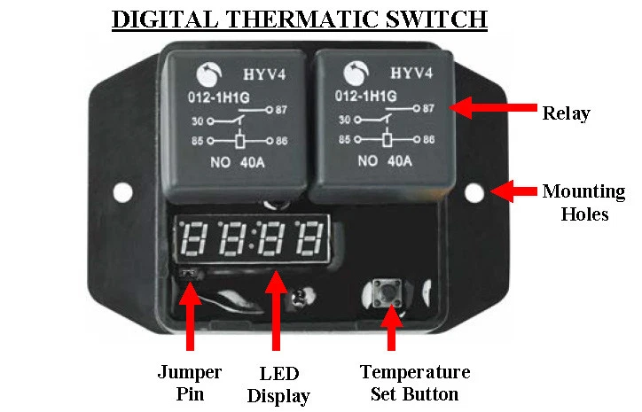 Digital Thermatic® Fan Switch (PART #0444) (Davies Craig) - image 2 of 4