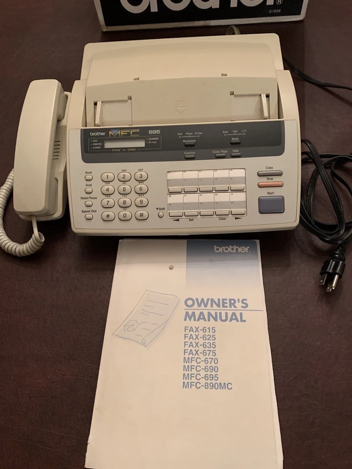 BROTHER MFC-695  5 IN 1 MULTI-FUNCTION  FAX PC FAX COPIER SCANNER PRINTER - Image 4 of 4