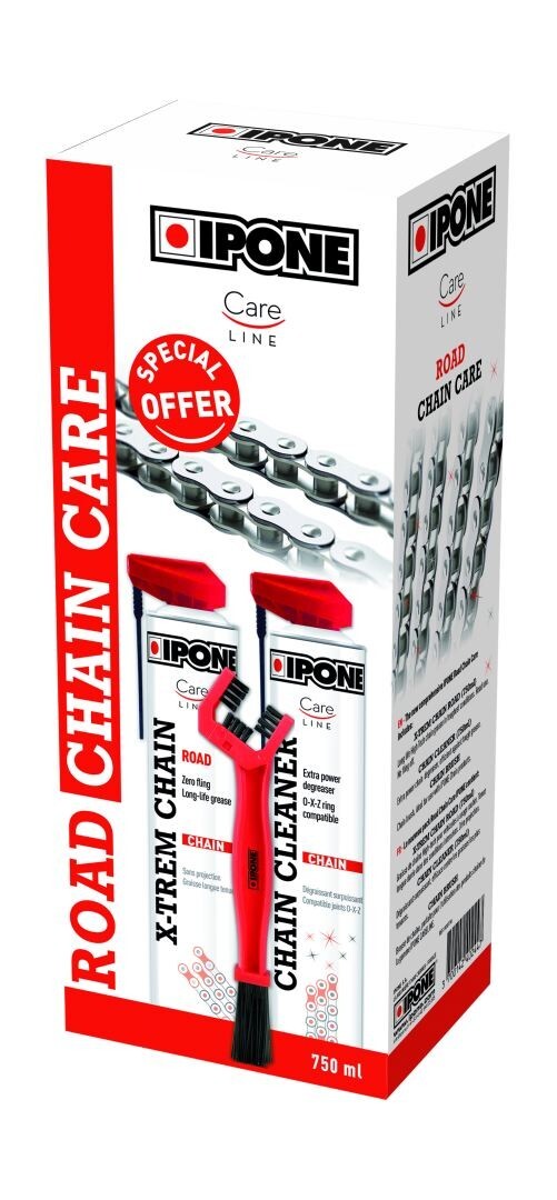 Kit de nettoyage et de lubrification de la chaîne format économique 2x750ml