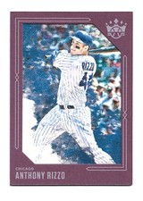 Plum Frame 2020 Panini Diamond Kings #89 Anthony Rizzo Chicago Cubs Baseball