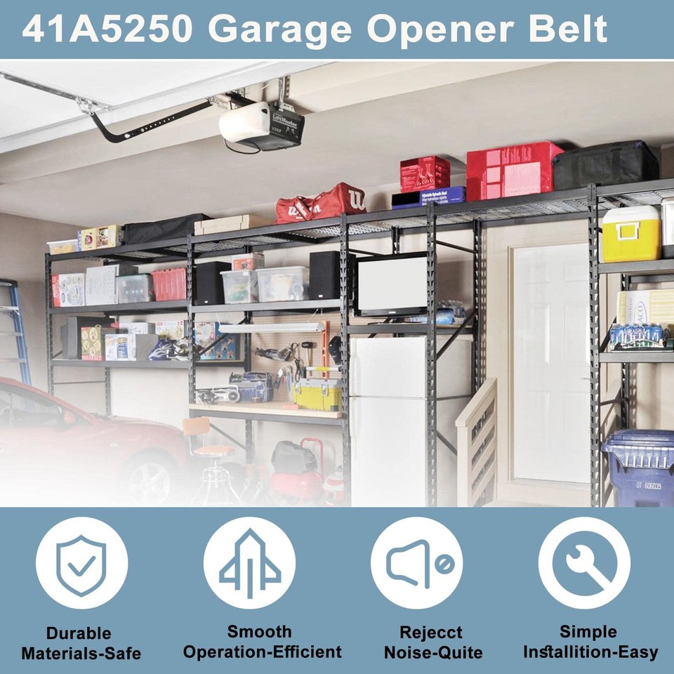 Drive Belt 41A5250, 237'' Garage Door Openers Belt 41ab0502 for 7ft
