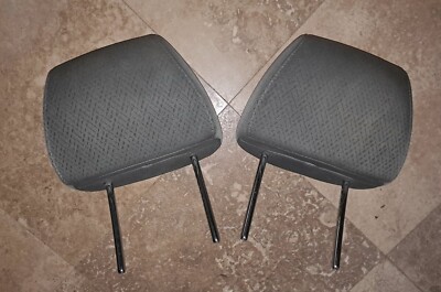 c 2009-2011 Honda Ridgeline Front Seat Head Rest Cloth Diamond Set of 2 Gray 