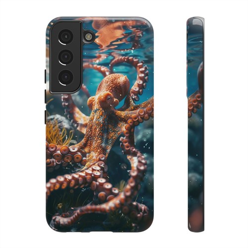 Phone Ink - iPhone, Pixel, Samsung Galaxy Case - Orange Octopus Reef - 第 154/191 張圖片