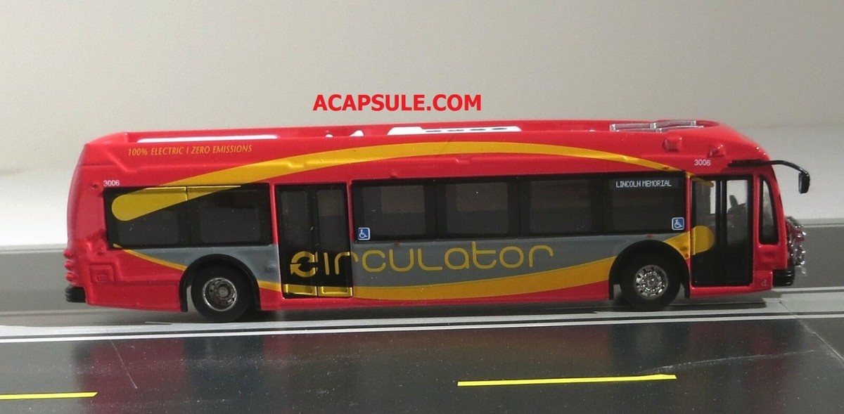 DC Circulator 1/87 Scale Proterra ZX5 Electric Transit Bus
