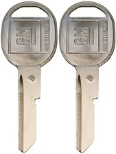 2 NEW GM Logo OEM DOORS/TRUNK "B" Key Blank Uncut 320589 B49P B49 01154611 5-B