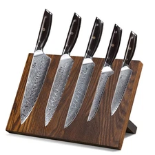 6Pcs TURWHO Kitchen Knife Japan VG10 Damascus Steel Chef Knife Set Ebony Handle