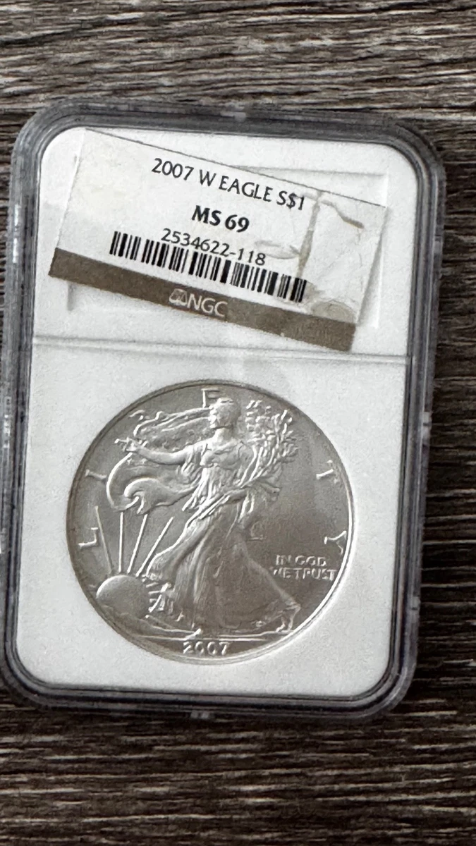 American Eagle MS 69 Graded 2007 Silver Bullion Coins for sale | eBay