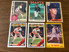 Joel Youngblood 6 card lot 1984 1986 1987 1988 Topps #727 #177 #759 Score Giants