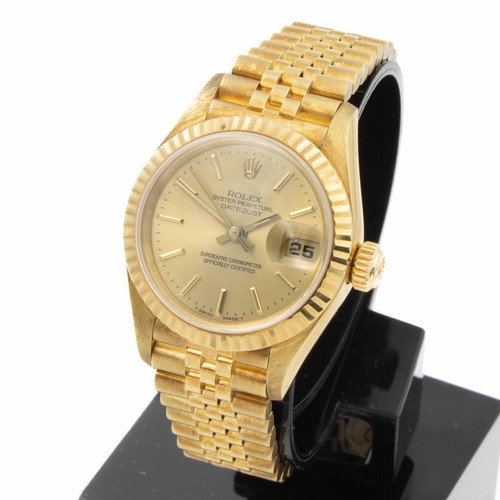 Ladies 18k Rolex OP Datejust Ref. 69178 Champagne Dial 26mm #W167555-1