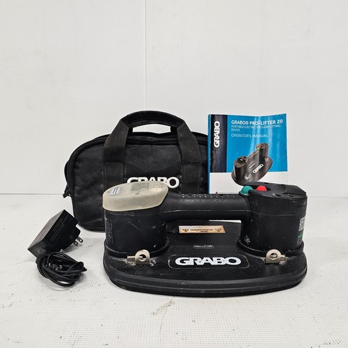 Grabo Pro Lifter 20 Tool (tested working) + Charger, Bag & Manual