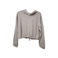 Girl's-Old Navy Cinched, Cropped  Hooded Sweatshirt- Pink Adobe-Size: XL 14-16 