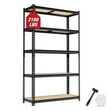WORKPRO 5-Tier Storage Shelving Unit Heavy Duty Adjustable Garage Shelf 2180 LBS