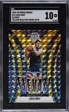 2024 PANINI MOSAIC ELEVATE REACTIVE YELLOW #12 ZACH EDEY #/99 SGC 10 GM