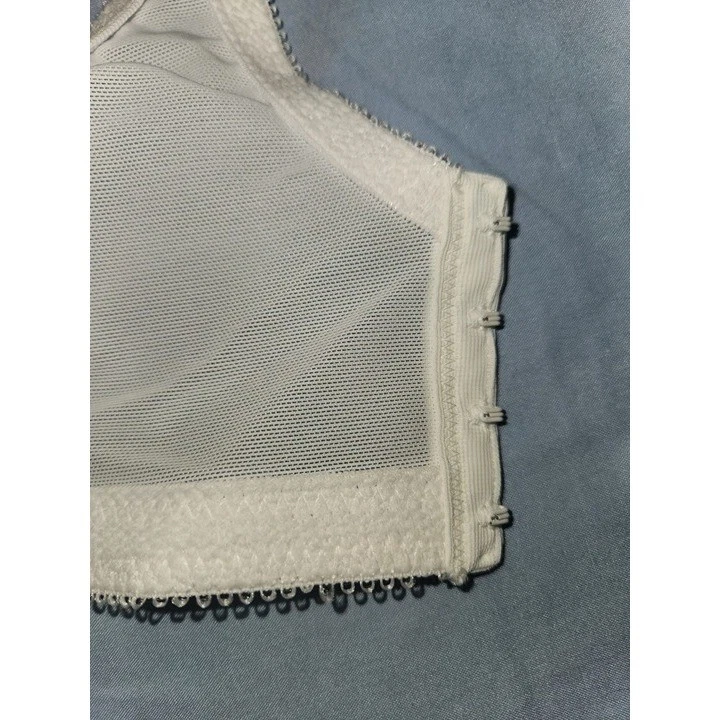 38D White Bra Wireless Wirefree by Just My Size Style 0908 - Image 4 of 4