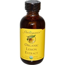 Flavorganics Lemon Extract Organic, 2 Ounce