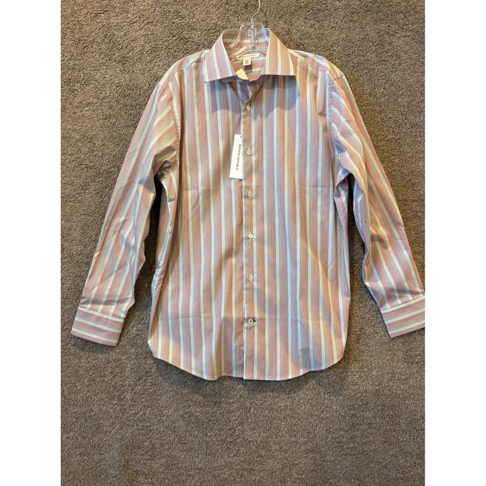 Banana Republic NWT Mens Striped Button Down Shirt - NWT