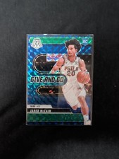 2024-25 Panini Mosaic - Give and Go Jared McCain #5 Green Mosaic Prizm (RC)