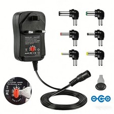 Universal AC/DC Power Supply Adaptor Plug Charger 3V 4.5V 6V 7.5V 9V 12V