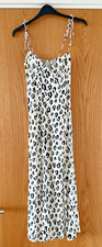 Reformation Kourtney Dress, Black & White, Size UK 8, US 4