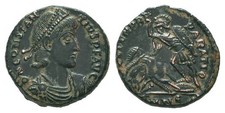 Constantius II. A.D. 337-361. Æ Genuine Ancient Bronze Follis Coin