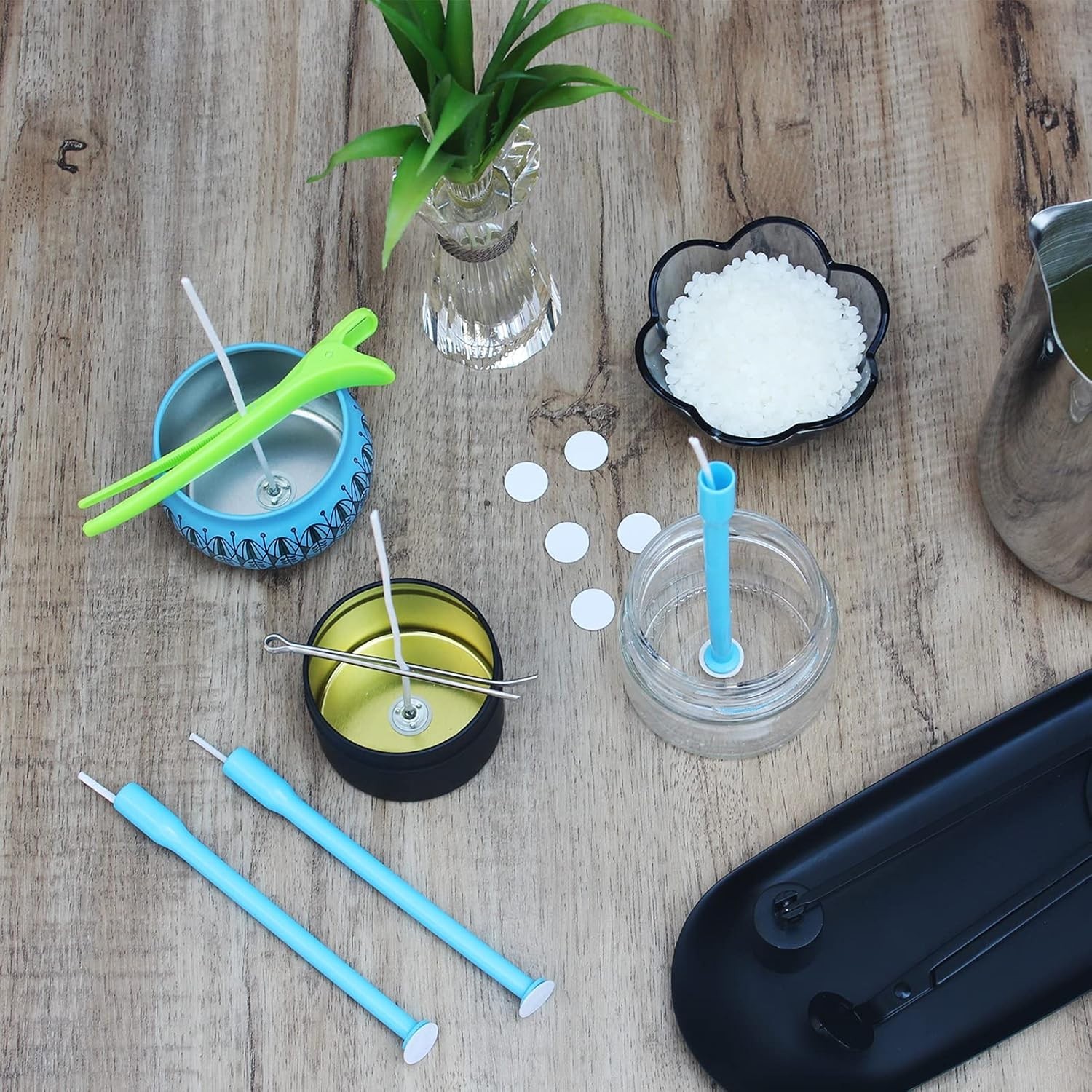 DIY Candle Lovers' Kit: 60 Cotton Wicks & Essential Tools for Custom Candles thumbnail 6