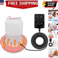 Heated Chicken Waterer Cord   Freeze-Proof Poultry Water Heater for Winter, P...