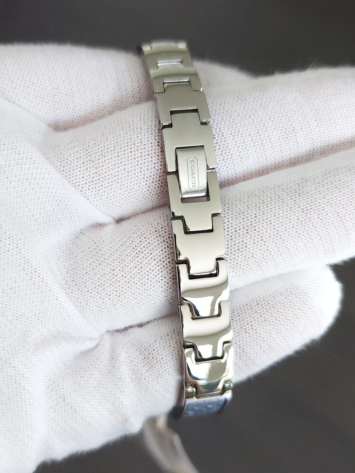 Nuovo orologio COACH donna Delancey cassa 23 mm monogramma bracciale 14502375