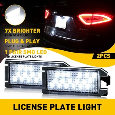 LED License Plate Lamps Light For 2015- 17 Dodge Viper 2017-21 Grand 6000K White