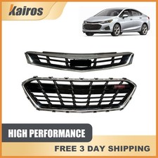 Fits 2016-2019 Chevy Cruze With Rs Trim Level Front Upper Lower Grille Set