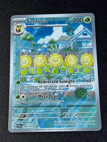 Sunflora 169/167 SV06: Twilight Masquerade Illustration Rare NM