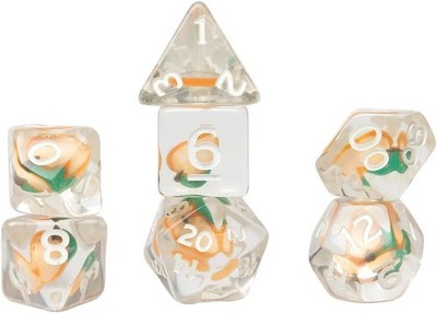 Free League SIRIUS Dice Peach Fruit Slice Würfel Set