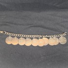 Ten Commandments Silver Tone Chain Charm Bracelet Engraved Disc Charms — photo 2