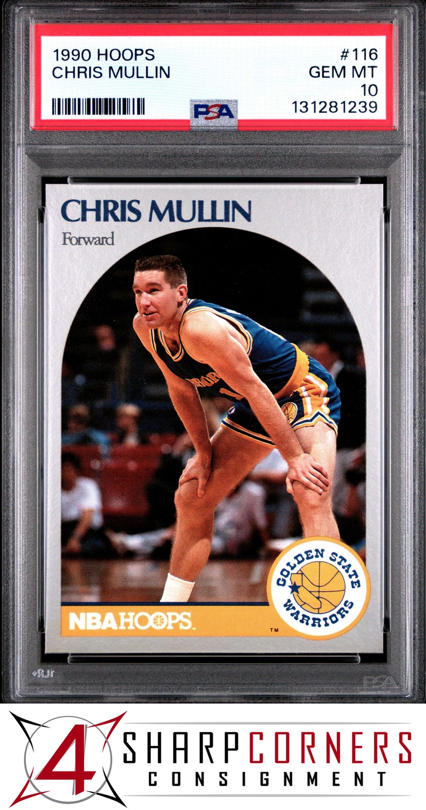1990 HOOPS #116 CHRIS MULLIN WARRIORS HOF PSA 10